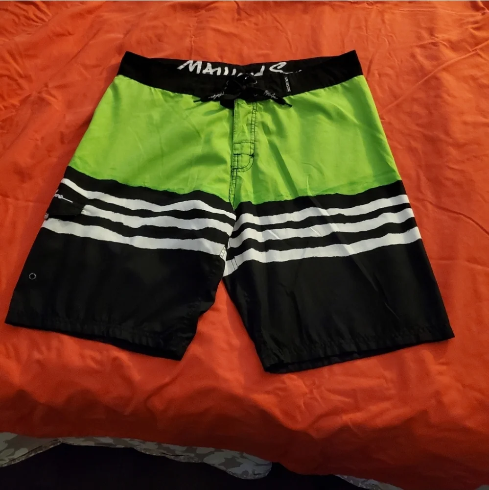 Maui & Sons Men's Swim Trunks Beach Surf Shorts Hawaiian Board Shorts 36” Waist